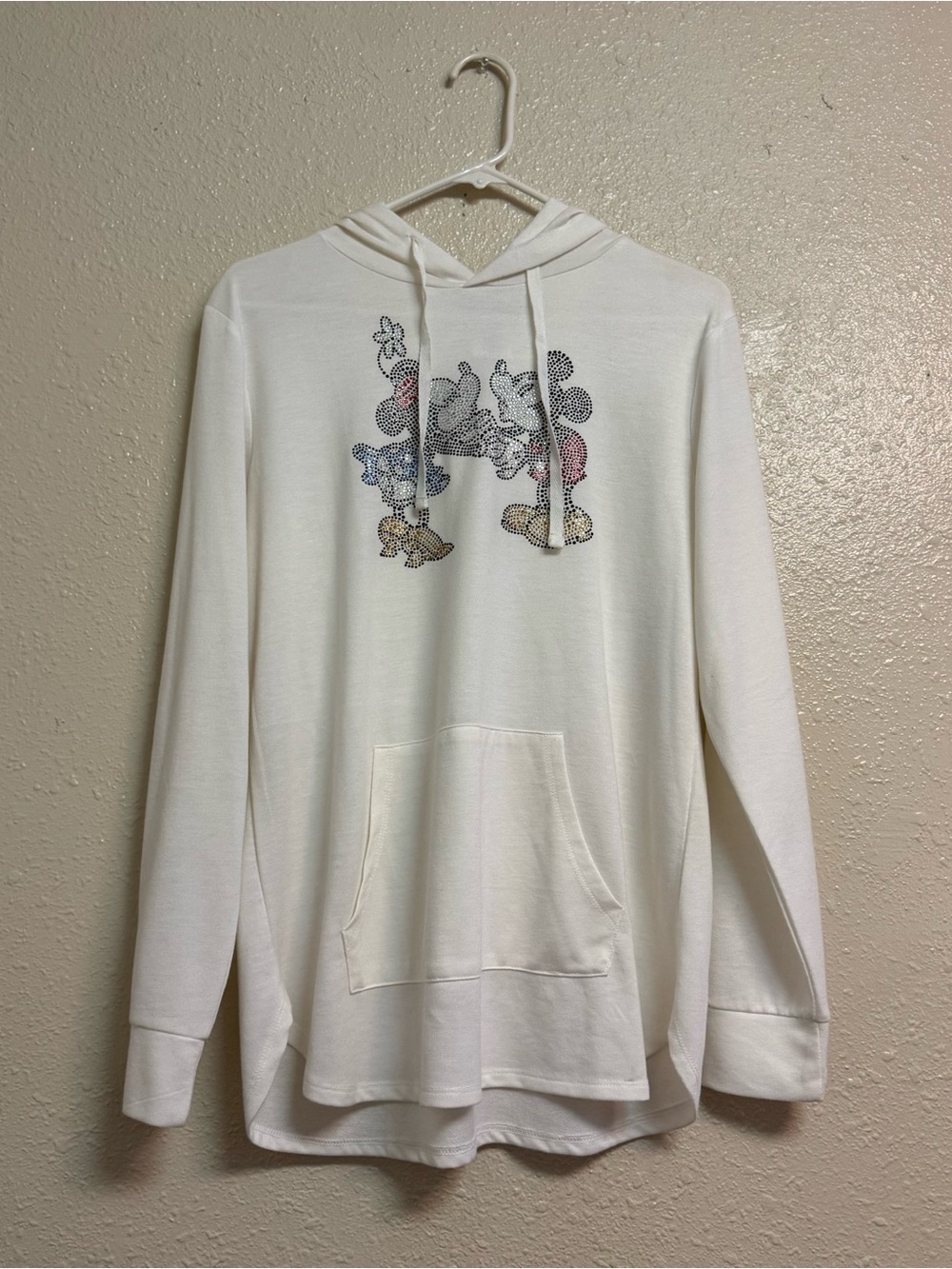 Disney Minnie & Mickey Rhinestone Studded Hoodie